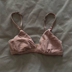 SKIMS Cotton Jersey Triangle Bralette | Umber